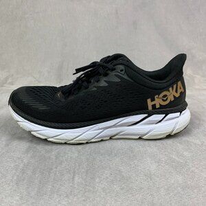 Hoka Womens Shoes Size 7.5 Black Bronze Clifton 7 Athletic Running 1110509 BBRNZ
